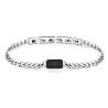 Bracciale Donna Brosway Ink BIK114 in Acciaio Silver e Swarosvki Nero
