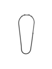 Collana Uomo Marlù 30CO0004N in Acciaio Nero Catena Serpentina