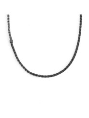 Collana Uomo Marlù 30CO0004N in Acciaio Nero Catena Serpentina
