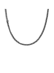 Collana Uomo Marlù 30CO0005N in Acciaio Nero Catena Meccanica Marina
