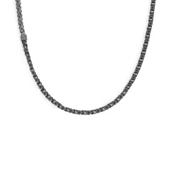 Collana Uomo Marlù 30CO0005N in Acciaio Nero Catena Meccanica Marina