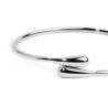 Bracciale Donna Marlù 33BR0062 rigido contrarié con goccia Silver