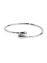 Bracciale Donna Marlù 33BR0062 rigido contrarié con goccia Silver