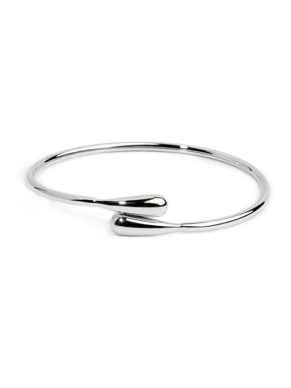 Bracciale Donna Marlù 33BR0062 rigido contrarié con goccia Silver