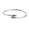 Bracciale Donna Marlù 33BR0062 rigido contrarié con goccia Silver
