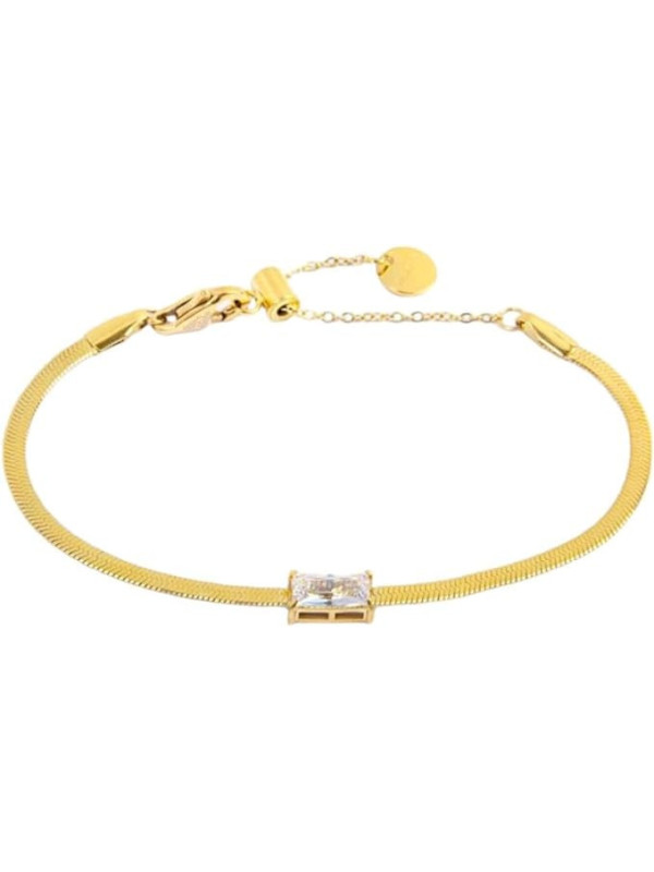 Bracciale Donna Marlù Sparkles 31BR0010G-W in Acciao Pvd Oro con Zircone Bianco…