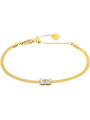 Bracciale Donna Marlù Sparkles 31BR0010G-W in Acciao Pvd Oro con Zircone Bianco…