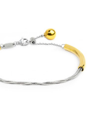 Bracciale Donna Marlù 33BR0071GS catena multifilo Acciaio Silver e Oro