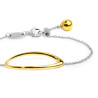 Bracciale Donna Marlù 33BR0072GS anello ovale centrale Acciaio Silver e Oro