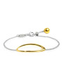 Bracciale Donna Marlù 33BR0072GS anello ovale centrale Acciaio Silver e Oro