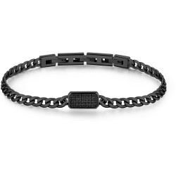 Bracciale Donna Brosway Ink BIK116 in Acciaio Colore Nero e Swarosvki Nero