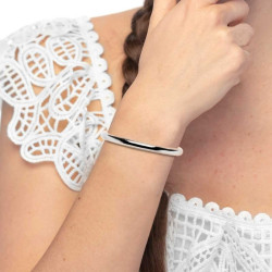 Bracciale Donna Marlù 33BR0075-M rigido tubolare Acciaio 0,6cm Silver