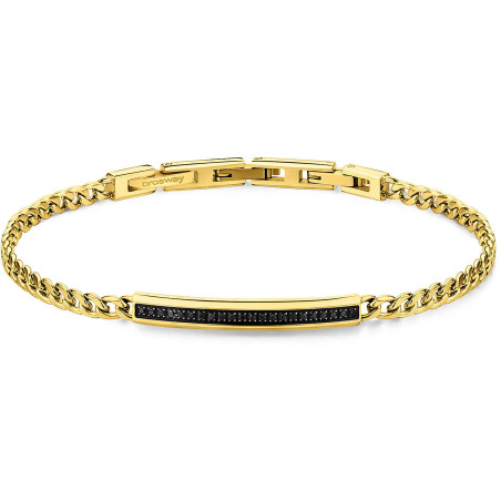 Bracciale Uomo Brosway Ink BIK118 in Acciaio Colore Oro e Swarosvki