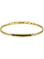 Bracciale Uomo Brosway Ink BIK118 in Acciaio Colore Oro e Swarosvki Nero