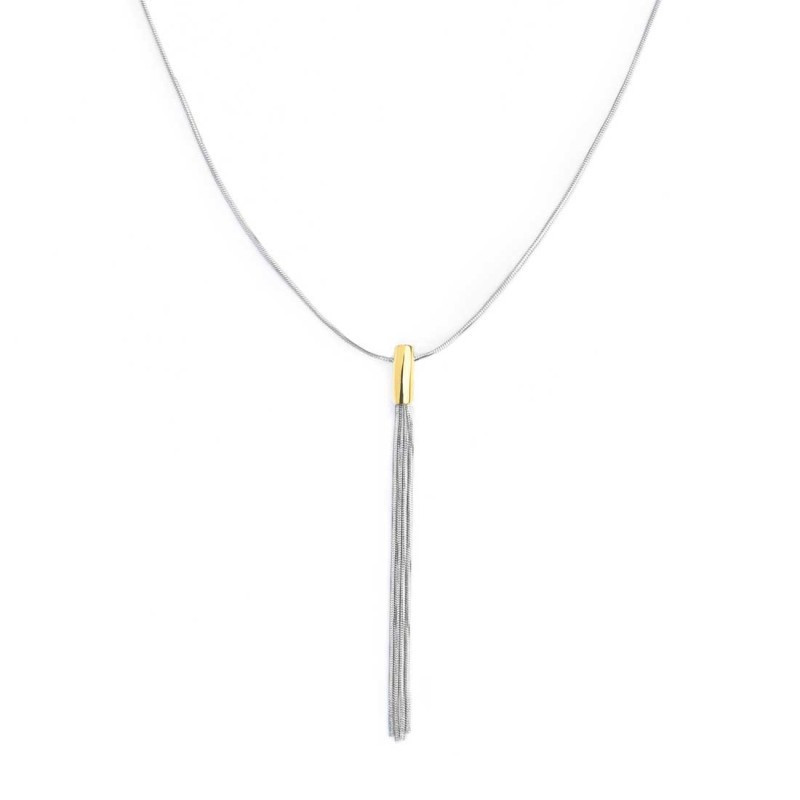 Collana Donna Marlù 33CO0035GS centrale pendente multifilo Acciaio Silver