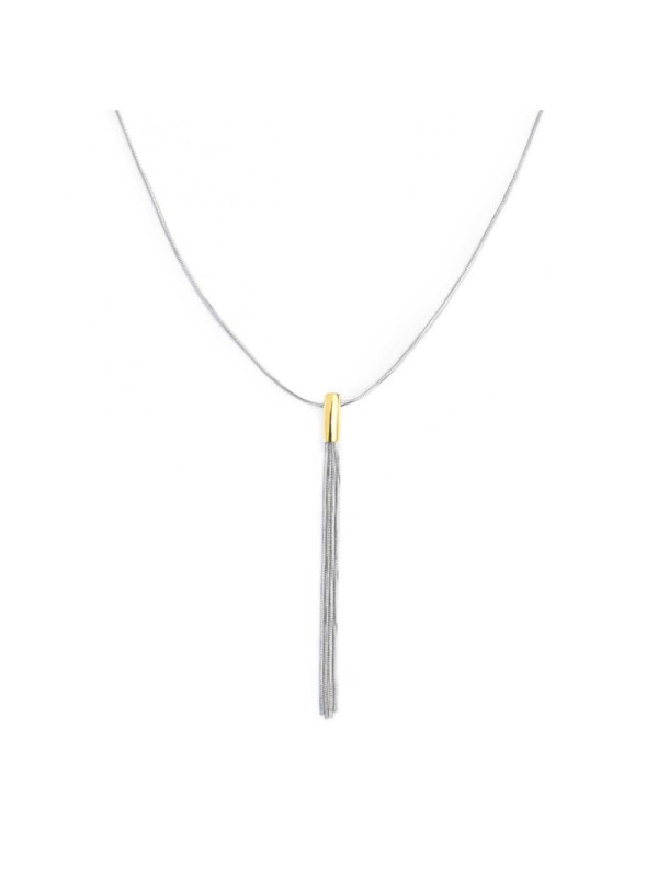 Collana Donna Marlù 33CO0035GS centrale pendente multifilo Acciaio Silver