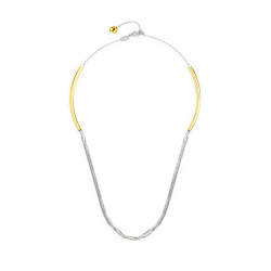 Collana Donna Marlù 33CO0036GS catena snake centrale Acciaio Silver