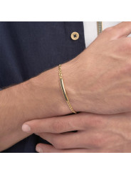 Bracciale Uomo Brosway Ink BIK118 in Acciaio Colore Oro e Swarosvki Nero