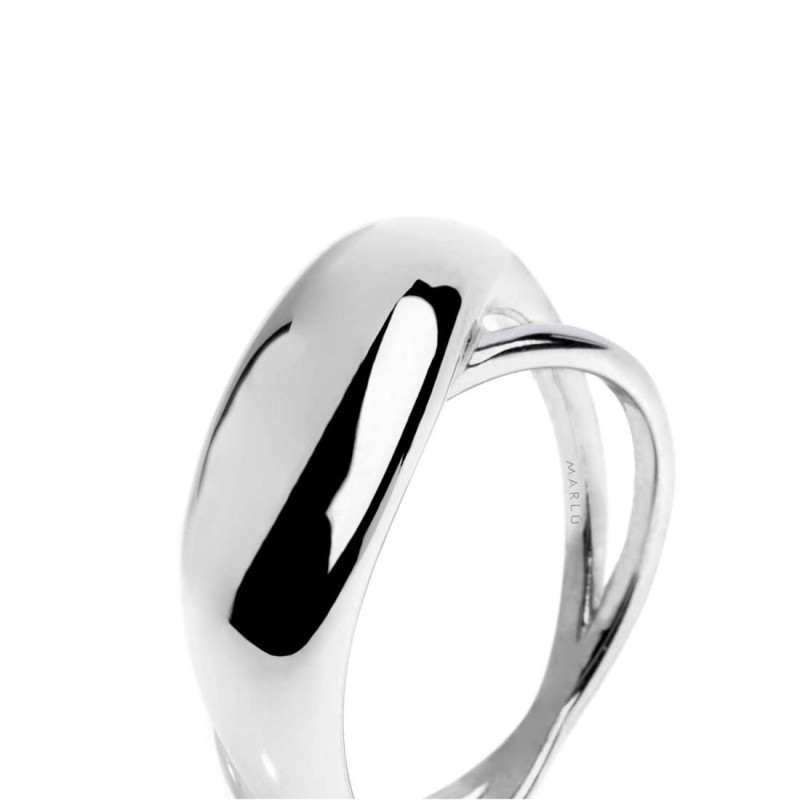 Anello Donna Marlù 33AN0047-16 doppia fascia Acciaio Silver