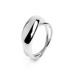 Anello Donna Marlù 33AN0047-18 doppia fascia Acciaio Silver