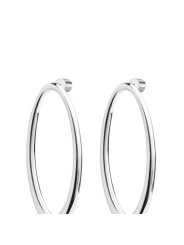 Orecchini Donna Marlù 33OR0098 anello ovale Acciaio Silver