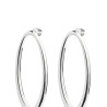 Orecchini Donna Marlù 33OR0098 anello ovale Acciaio Silver