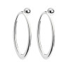 Orecchini Donna Marlù 33OR0098 anello ovale Acciaio Silver