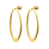 Orecchini Donna Marlù 33OR0098G con anello ovale Acciaio Oro