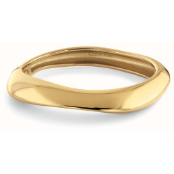 Bracciale Donna Calvin Klein 35000818 Sculpted Bangle Acciaio Oro
