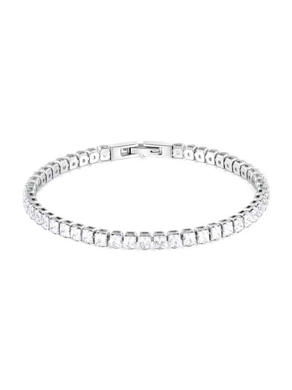 Bracciale Uomo Tennis Brosway Avantgarde BVD20 in Acciaio Silver e Zirconi