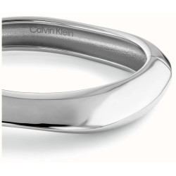 Bracciale Donna Calvin Klein 35000817 Scolpito Bangle Acciaio Silver