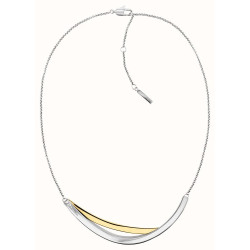Collana Donna Calvin Klein 35000847 Elliptical in Acciaio Silver e Oro