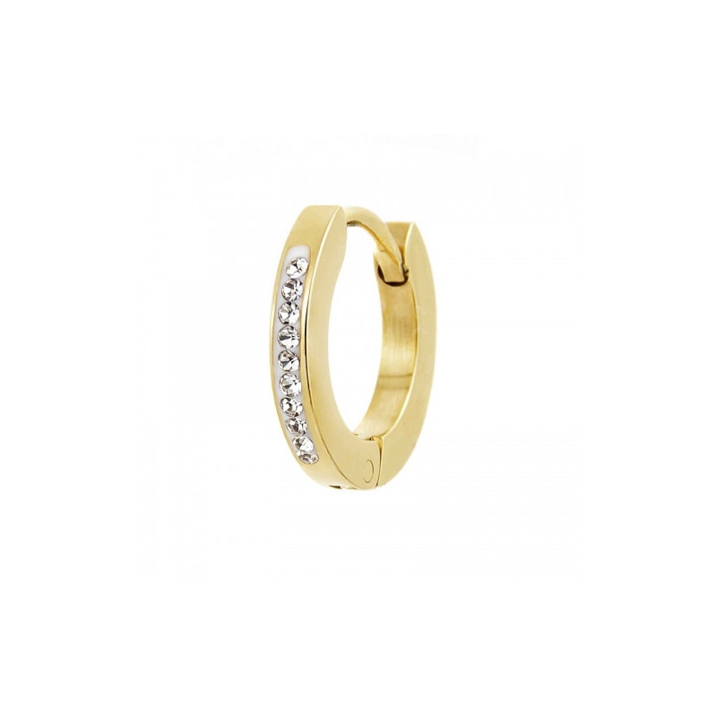 Mono Orecchino Donna Marlù 2OR0059G-W Cerchio 13mm in Acciaio Oro Mono Orecchino Donna Marlù 2OR0059G-W Cerchio 13mm in Acciaio Oro