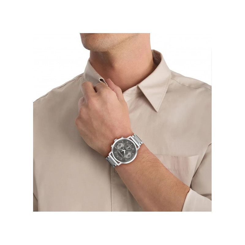 copy of Orologio Uomo Calvin Klein Distinguish 25200489 in Acciaio Silver 44mm