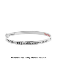 Bracciale Donna Marlù 18BR059 rigido farfalla in Acciaio Silver