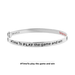 Bracciale Donna Marlù 18BR064 rigido Vittoria in Acciaio Silver