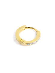Mono Orecchino Donna Marlù 2OR0059G-W Cerchio 13mm in Acciaio Oro