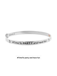 copy of copy of Bracciale Donna Marlù 18BR059 rigido farfalla in Acciaio Silver