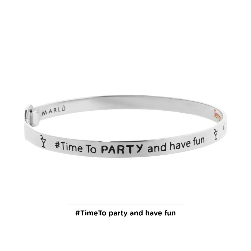 copy of copy of Bracciale Donna Marlù 18BR059 rigido farfalla in Acciaio Silver
