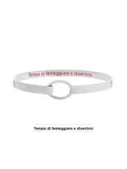 Bracciale Donna Marlù 18BR062 rigido cocktail in Acciaio Silver