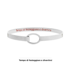 Bracciale Donna Marlù 18BR062 rigido cocktail in Acciaio Silver