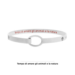 Bracciale Donna Marlù 18BR056 rigido zampina in Acciaio Silver