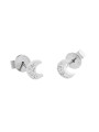 Orecchini Donna Marlù 18OR043 in Acciaio Silver Mezza Luna