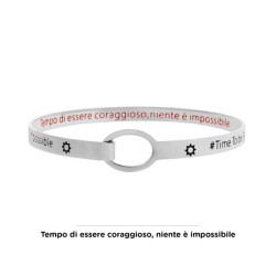 copy of copy of copy of copy of Bracciale Donna Marlù 18BR059 rigido farfalla in Acciaio Silver