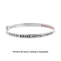 Bracciale Donna Marlù 18BR057 rigido sole in Acciaio Silver