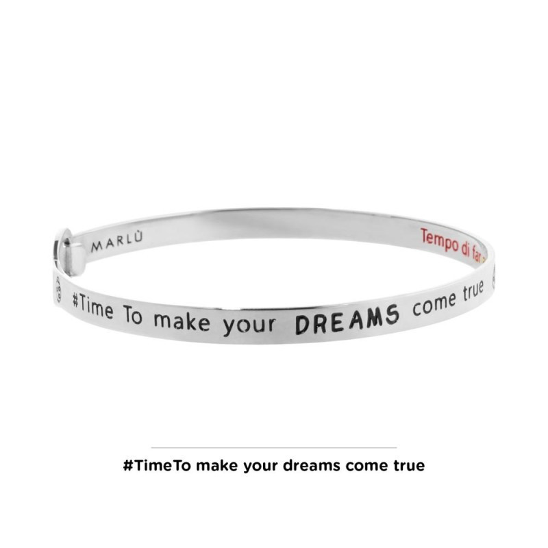 Bracciale Donna Marlù 18BR061 rigido coccinella in Acciaio Silver
