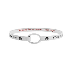 Bracciale Donna Marlù 18BR061 rigido coccinella in Acciaio Silver