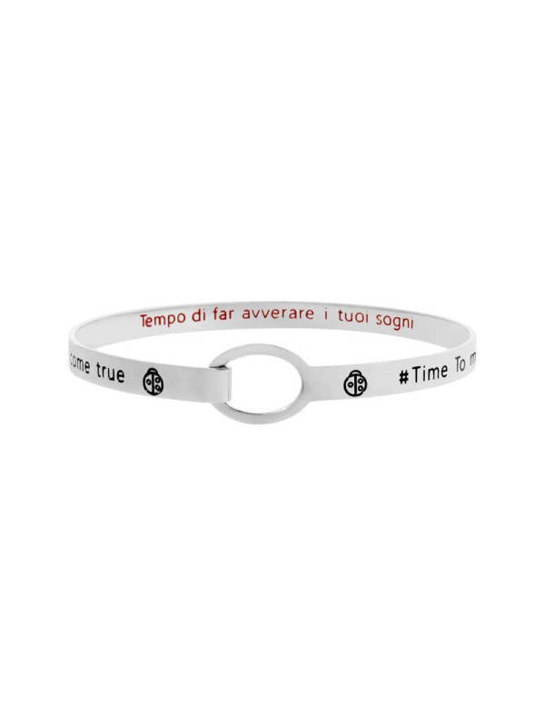 copy of copy of copy of copy of copy of Bracciale Donna Marlù 18BR059 rigido farfalla in Acciaio Silver