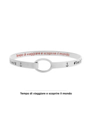 Bracciale Donna Marlù 18BR058 rigido ancora in Acciaio Silver