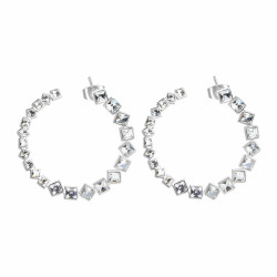 Orecchini da Donna Brosway Symphonia BYM73 in Acciaio Silver Con Cristalli